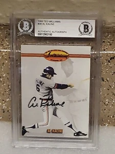 🤩HOF🤩AL KALINE💥SIGNED💥TED WILLIAMS💥CARD💥BECKETT🤩AUTHENTIC🤩MINT 🤩CASE - Picture 1 of 9