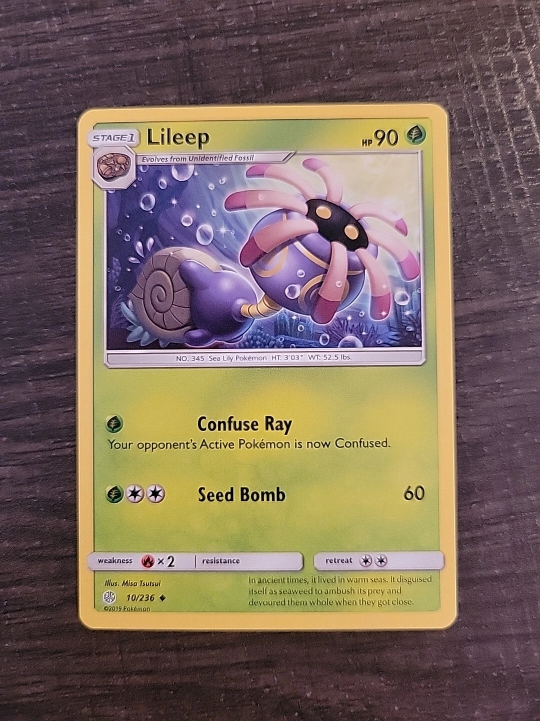 Lileep Cosmic Eclipse 10/236 Pokemon TCG Card LP Regular Uncommon