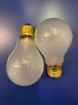 100Watt ES Rough Service GLS Lamps 2 x Pack **OLD STYLE** Incandescent Dimmable - Image 1 of 2