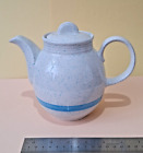 Churchill England Stonecast Mottled Blue Rustic Pottery Tea Pot