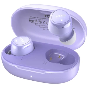 TOZO Wireless Earbuds Build-in Mic 30H Playtime w/ Charger Case, IPX6 Waterproof - Picture 1 of 8