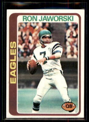 1978 Topps Ron Jaworski #449 Philadelphia Eagles - Image 1 of 2