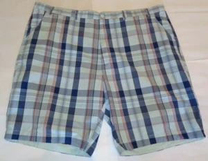 Casuals Roundtree & Yorke Größe 44 STRAIGHT FIT blau Baumwolle neu karierte Herrenshorts - Bild 1 von 9