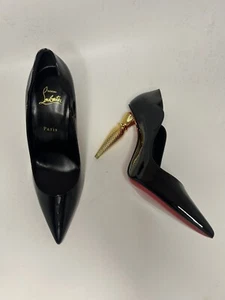 Christian Louboutin Lipchick Pump 100 Black Patent Leather EU 40 7 BNIB RRP £980 - Picture 1 of 24