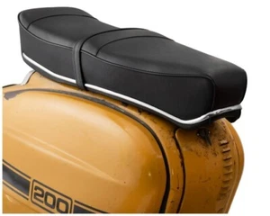 Schwarz Pegasus Sitz & Edelstahlverkleidung Lambretta LI TV SX GP Serie 1 2 & 3 - Bild 1 von 6