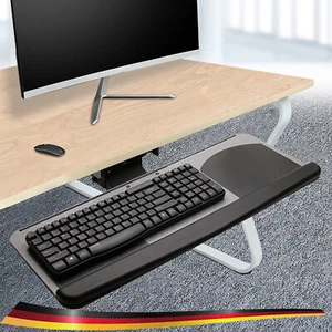 Tastaturauszug Tastaturhalterung Tray Schublade Computertisch Keyboard Ablage - Afbeelding 1 van 10