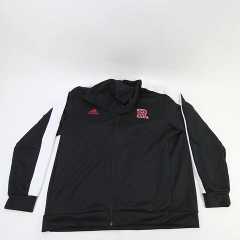 Rutgers Scarlet Knights adidas Jacket Men's Black/White Used Cover