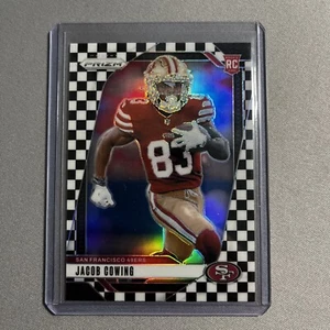 2024 Panini Prizm Jacob Cowing Rc Checkerboard Prizm Rookie #335 49ers - Picture 1 of 6