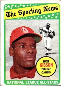 1969 Topps - #432 Bob Gibson Sporting News All-Star - Cardenales - Ver fotos - Imagen 1 de 2