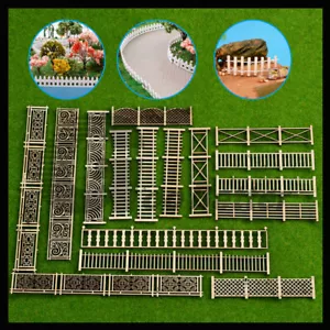 Miniature Wood Fence Mini Small Fence Fairy Garden Kit Fit For Succulents DIY - Picture 1 of 60