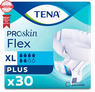 30 x TENA Proskin Flex Plus - Extra Large - ( 1 Pack of 30 )