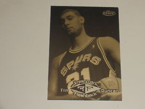 1998-99 NBA Hoops Freshman Flashback #1 Tim Duncan 0963/1000