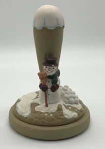 Keramik Weihnachten Schneemann Kekspresse mit Griff - Bild 1 von 5