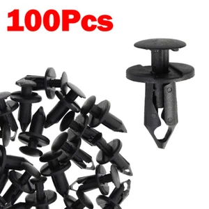 100pc Clips for Hole Plastic Rivets Retainer Fender Bumper Push Pin Fastener 8mm - Picture 1 of 8