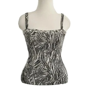 Leo Guy French Designer Embellished Stretch Knit Tank Top Size S M - Picture 1 of 9