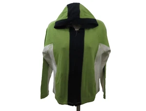 Pacer Jacket Womens Petite S Colorblock Full Zip Hooded Lightweight 100% Cotton - Picture 1 of 5