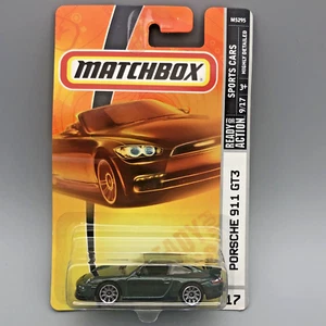 Matchbox Sports Cars (2007) Porsche 911 GT3 Green #17 Diecast 1/60 Scale M5295 - Picture 1 of 14