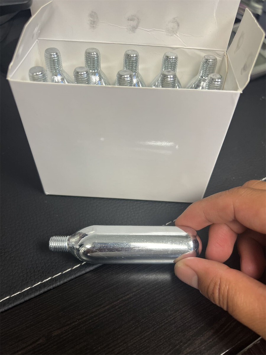 Lote De 10 Cápsulas De CO2 Roscadas Nemt De 16g - Para Tomas De Cerveza O Bombas De Bicicleta, Nuevas, Marca Mosa