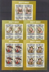ST1398I4. Burundi - Estampillada sin montar o nunca montada - Brigitte Bardot - Actriz - imperfecto - Imagen 1 de 1