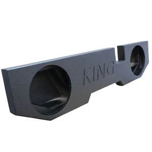 King Boxes 12" Dual Upfire Sealed Speaker Box for '02-'18 Ram Quad Cab AK-DG2-12 - Picture 1 of 5