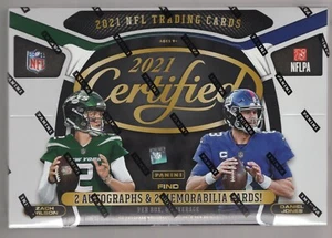 2021 PANINI CERTIFIED FOOTBALL FACTORY SEALED HOBBY BOX **2 AUTOS + 2 MEM** - Picture 1 of 2