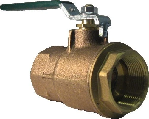 Watts 0405798 1-1/4 In B6000M2 Solder Ends 2-Pc Standard Port Bronze Ball Valve - Image 1 of 1