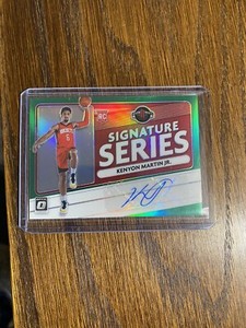 2020-21 Donruss Optic Kenyon Martin Jr Rookie Signature Series Green Prizm Auto