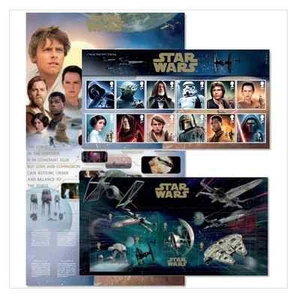 Star Wars The Force Awakens Royal Mail 18 Stamps PresentationPack Issue20.10.15  - Picture 1 of 2