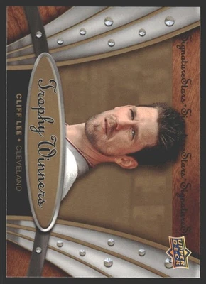 Cliff Lee #TW-4 2009 Upper Deck Signature Stars Trophy Winners Cleveland Indians Foto 1 de 2