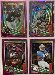 SET X4 2025 SCORE PINK PORTALFOLIEN /399 F WARNER, Q JOHNSTON & 2 WEITERE STERNE - Bild 1 von 2