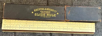 Keuffel & Esser Polifásico 4053-3 Regla Deslizante 1900 con Estuche K&E De Colección Foto 1 de 4