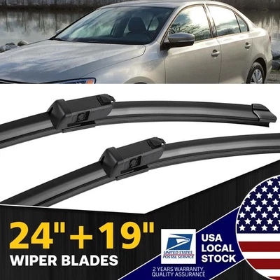 New Windshield Wiper Blades Front For Volkswagen CC 2013-2017 28"+14" All Season - Image 1 of 4