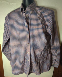 Camicia Stafford viaggio Oxford flanella manica lunga abbottonata vestibilità regolare taglia 15 - Foto 1 di 4