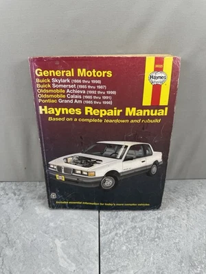 Haynes Repair Manual GM Buick Skylark Pontiac Grand Am Engine Tear Down 38025 - Image 1 of 4