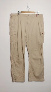 New Ringers Western Womens Beige Cotton Cargo Pants Size 22 - Foto 1 di 8