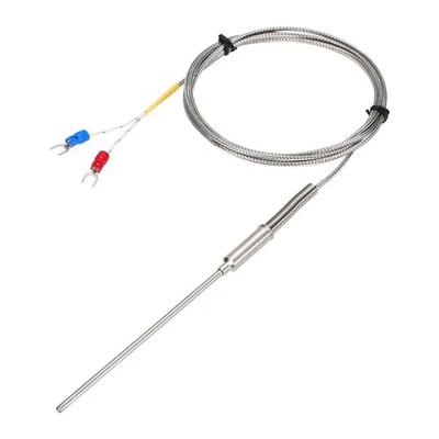 K Type Thermocouple Temperature Sensor Probe 3x100mm 4.9ft Wire 0-1100°C - image 1 of 4