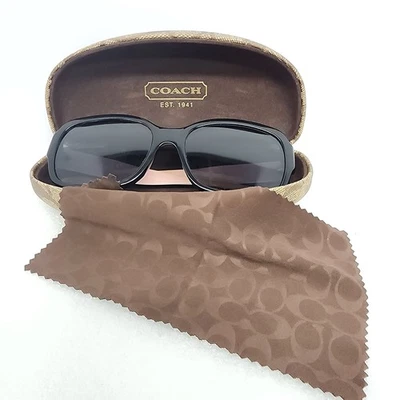 Gafas de sol Coach HC 8001 L001 Emma 5053/11 marco para mujer negro borde completo 57-17-135 Foto 1 de 4