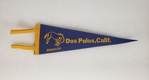 Vintage Dos Palos Calif High-School Team Broncos Mini Filz Wimpel Banner 11,25" - Bild 1 von 5