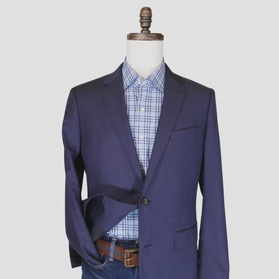 Bonobos Sport Coat Blazer Mens 40R SLIM FIT Blue Two Button - Image 1 of 4