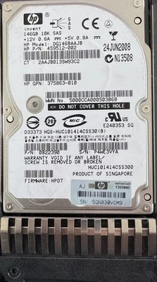 HP 146GB Hard Drive Internal 10K SAS 2.5" Spare   nr. 432320-001 - Immagine 1 di 2