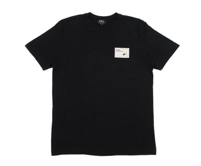 A.P.C. Camiseta básica APC Logo Patch - Imagem 1 de 4