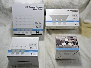 LED Light Bulbs-60/100 Watt-Directional 65 Watt Flood-3 Panel Adjustable 150Watt - Picture 1 of 19