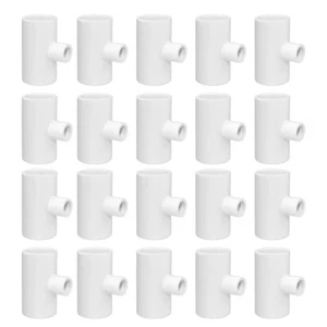 10/20PCS 3 Vie PVC Raccordi a T 1/2" Automatico Pollo Irrigatore Tazze - Foto 1 di 13
