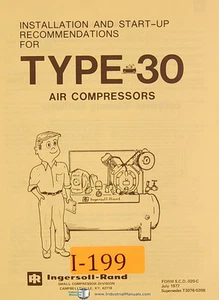 Ingersoll Rand Type 30, Air Compressors, Installation & Starup Manual - Picture 1 of 1