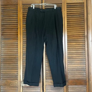 Brooks Brothers Anzughose Herren 36 x 29 anthrazit grau 100 % Wolle Plissee Bündchen - Bild 1 von 13