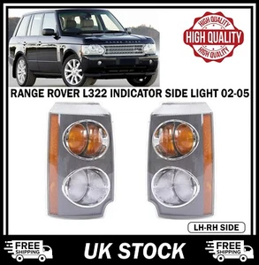 LH+RH SIDE FRONT INDICATOR SIDE LIGHT LAMPS FOR LAND RANGE ROVER L322 2002-05 UK - Picture 1 of 7