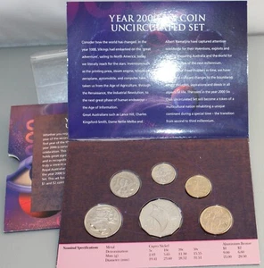 2000 Australia Uncirculated 6-Coin Mint Set Royal Australian Mint - Picture 1 of 4