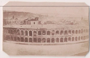 Vintage CDV  The Verona Amphitheater  Verona Italy - Picture 1 of 2