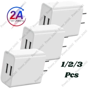 Power Adapter Block USB Fast Wall Charger For iPhone iPad Android Samsung Google - Picture 1 of 13