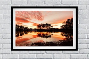 Sunset at the Florida Everglades Nature Poster - Picture 1 of 2